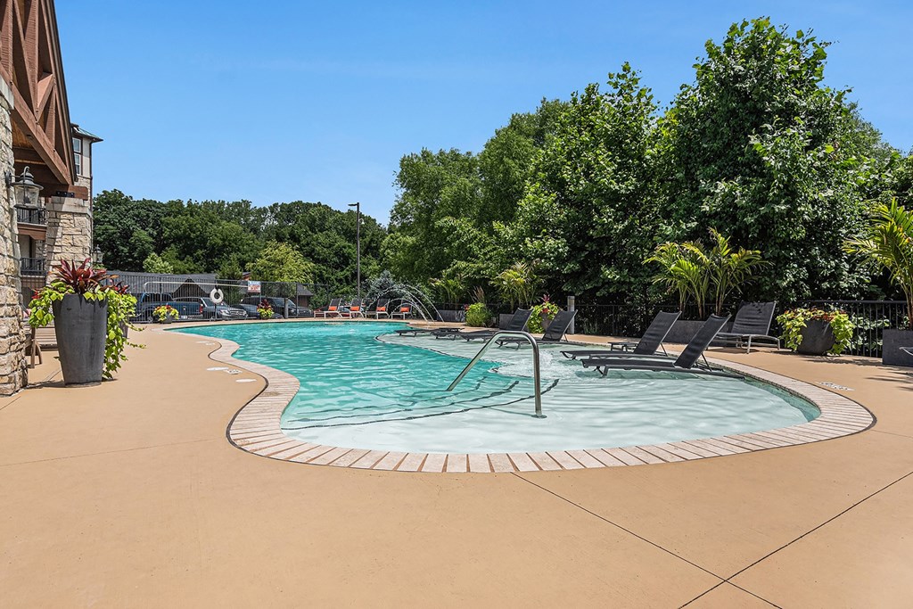 our apartments showcase an unique swimming pool