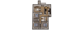 a floor plan of the apartment