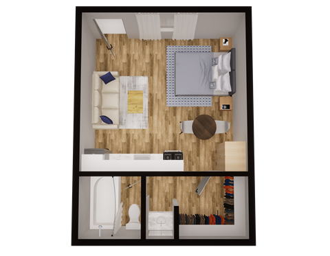 studio apartment in Layton, UT