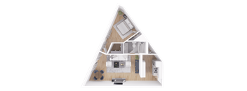 a floor plan of a house viewed from above