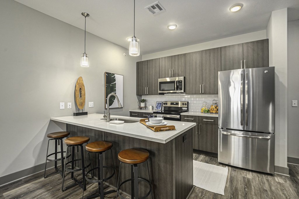 the heights on capitol hill apartments kitchen