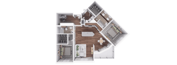 H - 2 Bed with Study