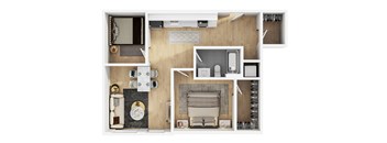 1 Bedroom + Den C