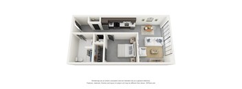 1 Bedroom A 3D