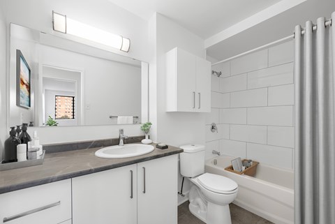 Bathroom with storage