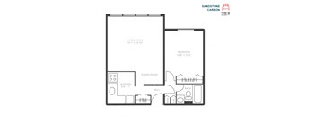 Sandstone 1 Bedroom B