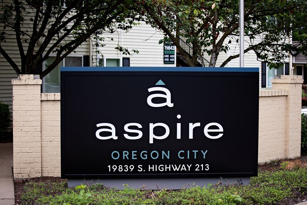 Aspire Oregon City Apartments Exterior Monument Sign