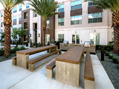 Monterey Station Courtyard Tables & Benches