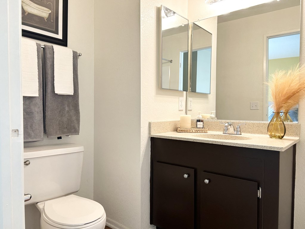 Bathroom at Aspire High Desert Apartments, California
