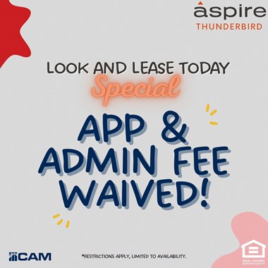 Free Application and Admin Fees