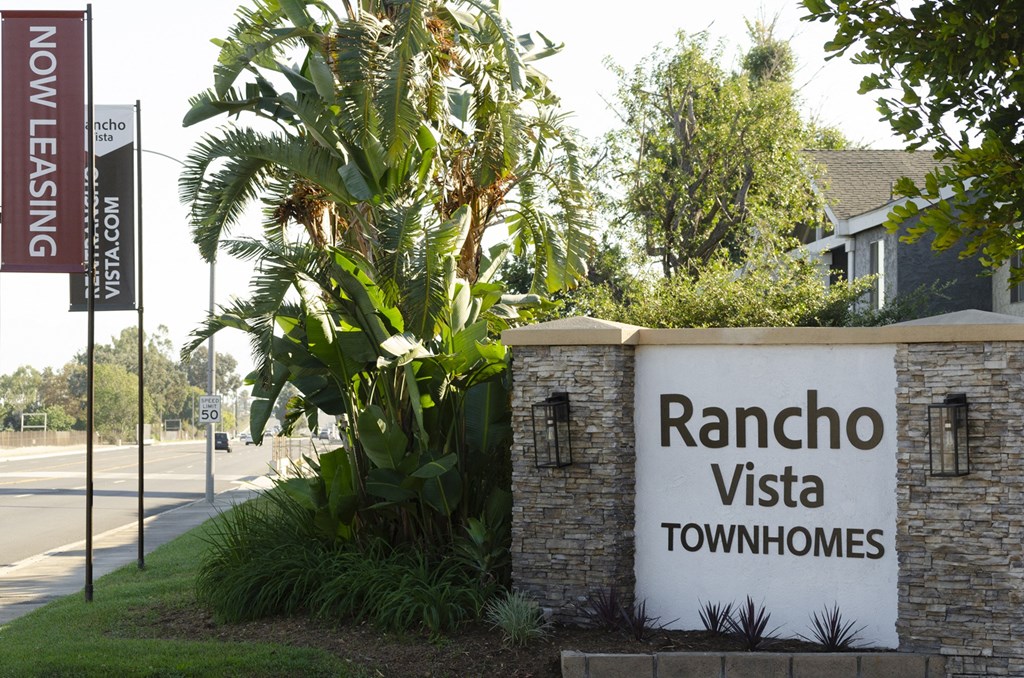 Signage at Rancho Vista Townhomes, California, 91764