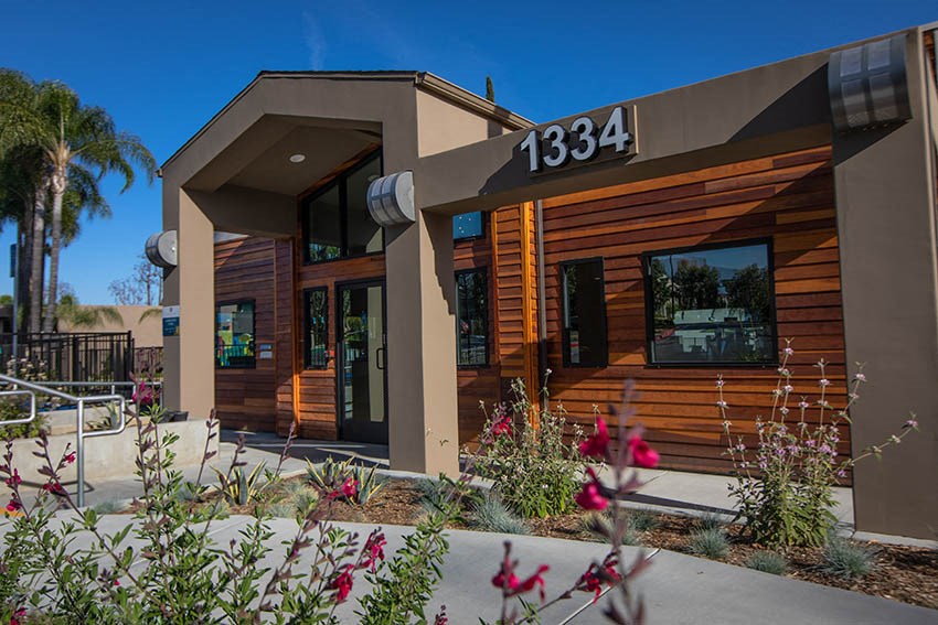 Leasing Office Exterior at Aspire Upland Apartments, Upland, CA