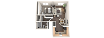 Aspire Eugene Apartments McKenzie Floor Plan