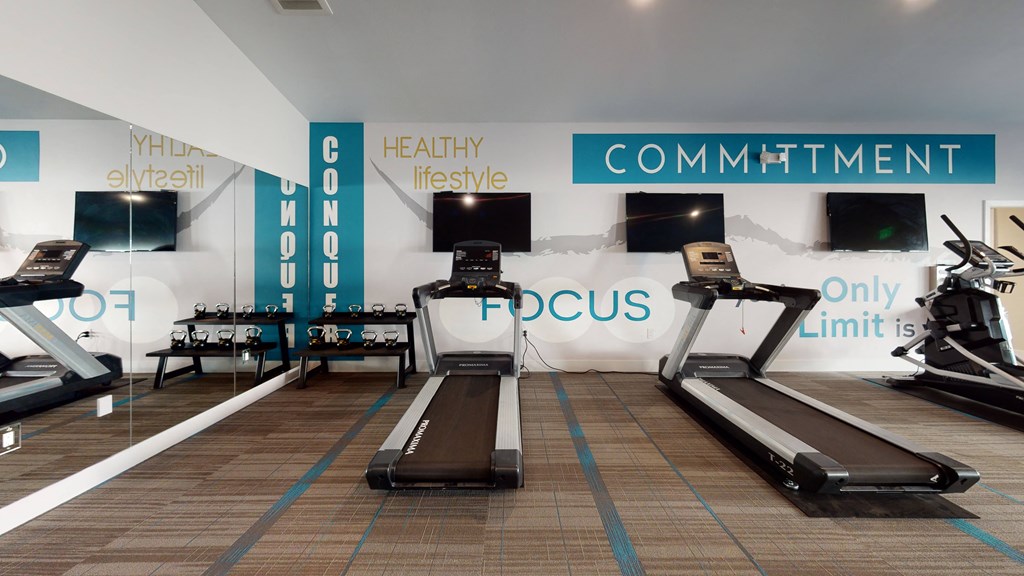  Fitness Center with Exercise Equipment at Avante Apartments, Ontario, California