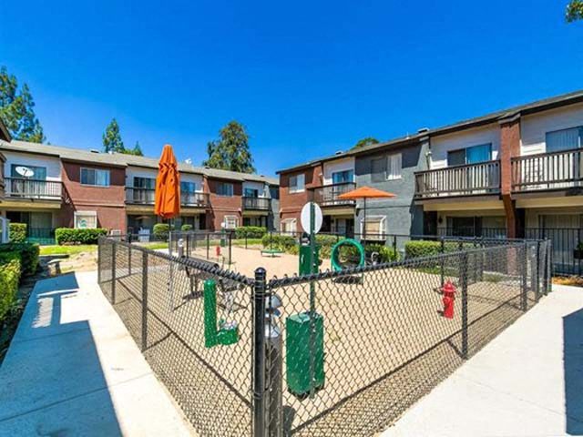 Spacious and Gated Dog Park at Encore Apartments, California