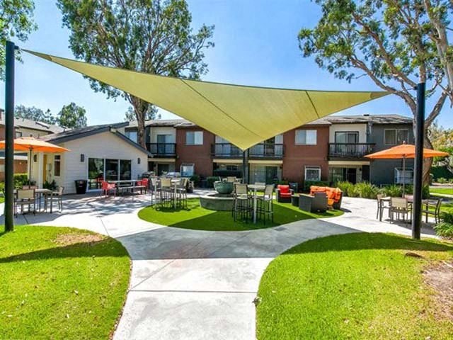 Exterior View of Encore's Building Showing Expansive Community at Encore Apartments, Ontario, California