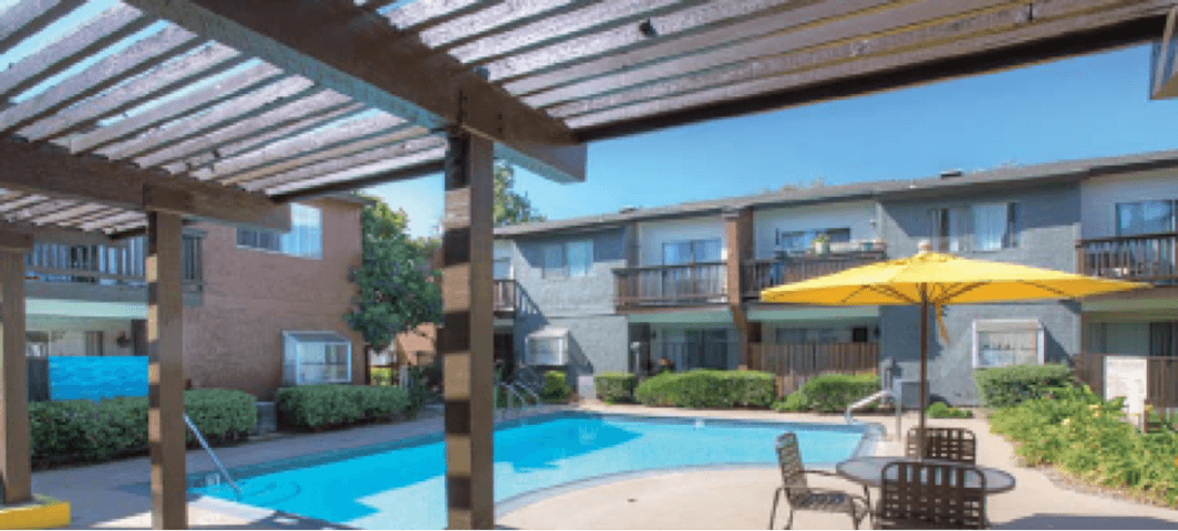 Apartments for Rent in Ontario CA - Sparkling Pool Featuring Various Lounge Areas at Encore Apartments, Ontario