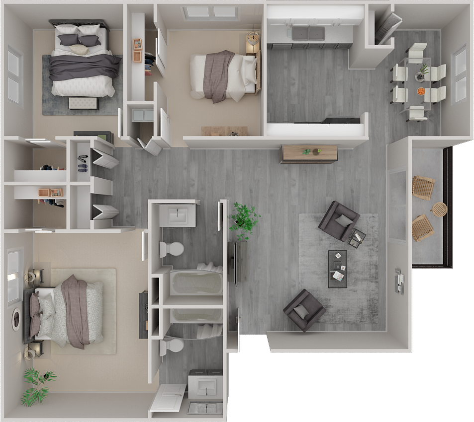 3x2 floor plan
