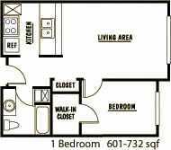 1 Bedroom - 60% AMI