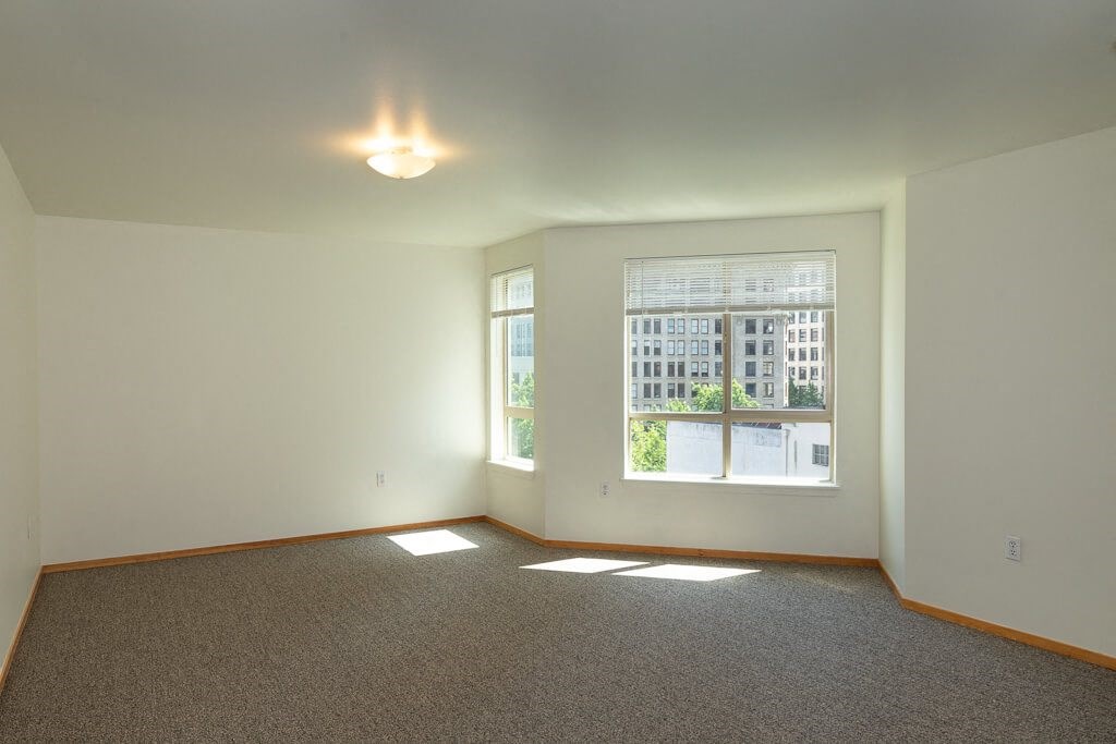 Big Window in room with sunlight at Gilmore Apartments, Seattle, 98101