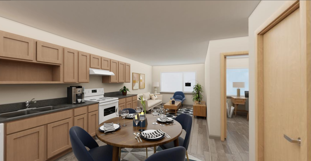 Cabinets and appliances at Cedar Crossing, Washington, 98115