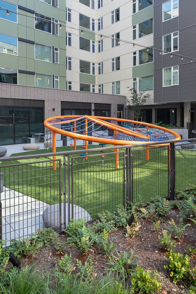 Play area at Cedar Crossing, Seattle, WA