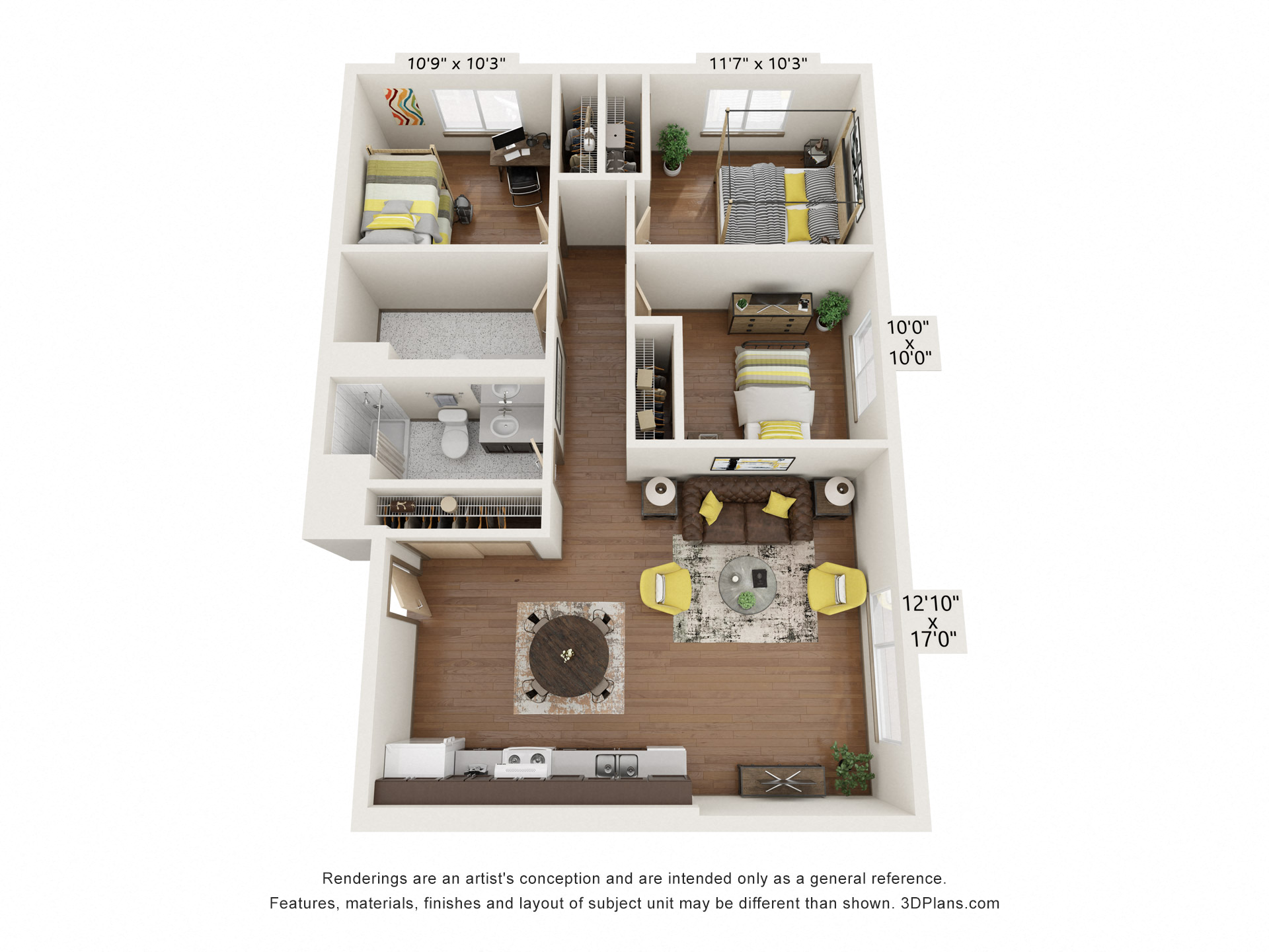 3 Bedroom 50 Percent AMI