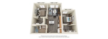 2 bed 2 bath A at The Aries at Bitter Lake Apartments, Seattle, 98133