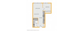 1 Bedroom 50 Percent AMI