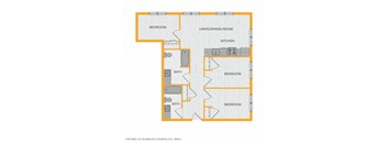 A floor plan of a house with labeled rooms.