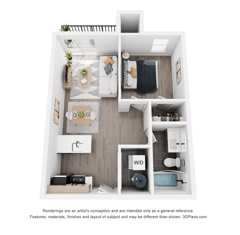 a 1 bedroom floor plan  summit  503 sq ft