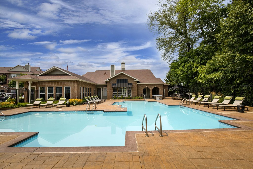 Indianapolis Apartments Castle Creek Resort-Style Pool and Expansive Sundeck
