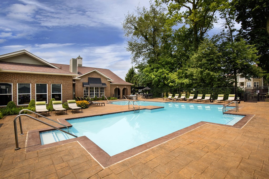 Indianapolis Apartments Castle Creek Resort-Style Pool and Expansive Sundeck