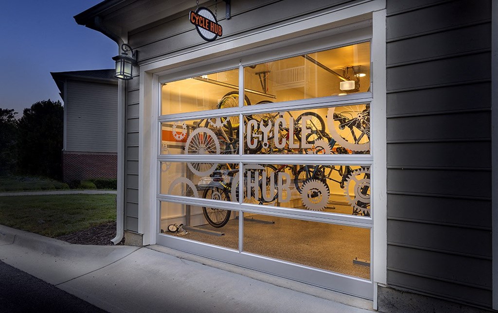 Creek's Edge Apartments Richmond Virginia cycle hub with bike storage