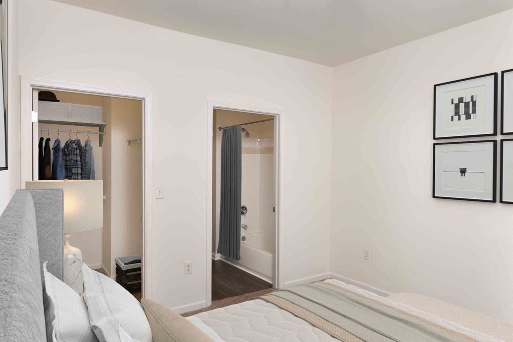 Creek's Edge Apartments Richmond Virginia spacious bedroom with bright natural light