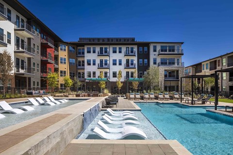Sagemont Apartments Irving Texas Resort-Style Pool and Baja Shelf