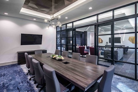 Sagemont Apartments Irving Texas Business Lounge Conference Room