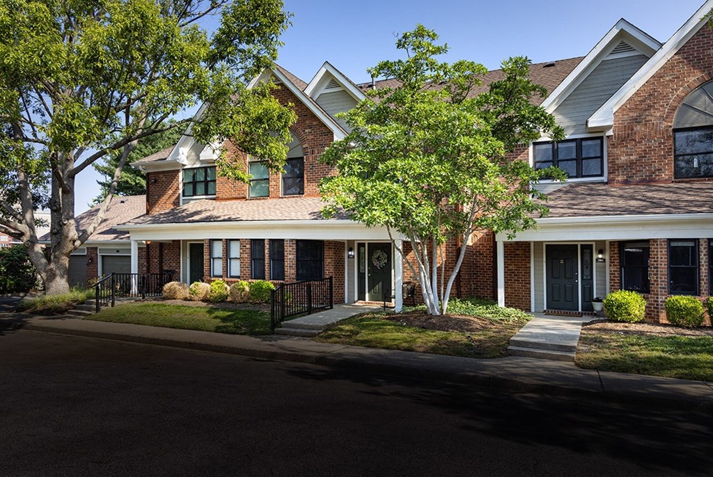 The Overlook at St. Thomas Apartments Louisville townhome exteriors