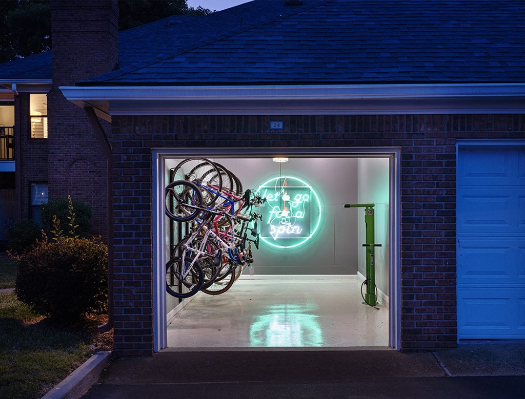 The Willows Apartments Louisville cycle hub with repair station