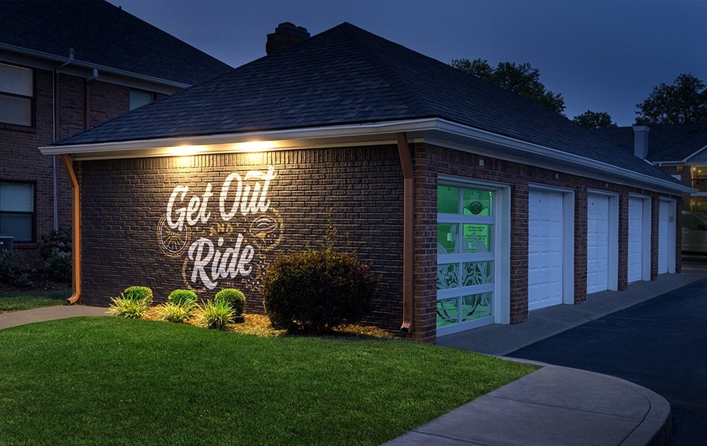 The Willows Apartments Louisville cycle hub and bike garage