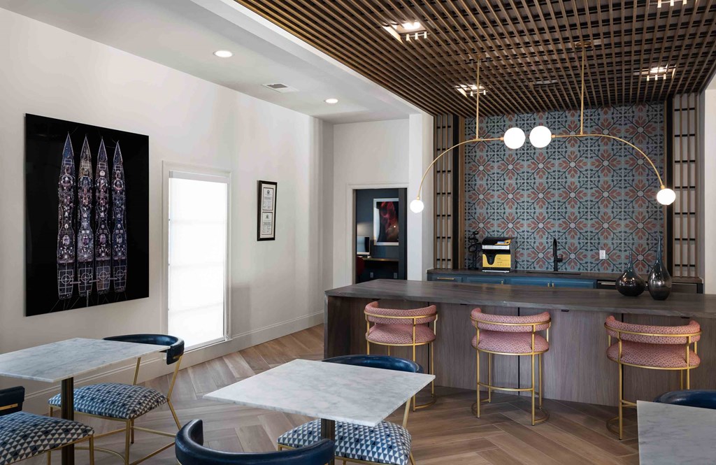 Grove Swift Creek Resident Lounge with Coffee Bar