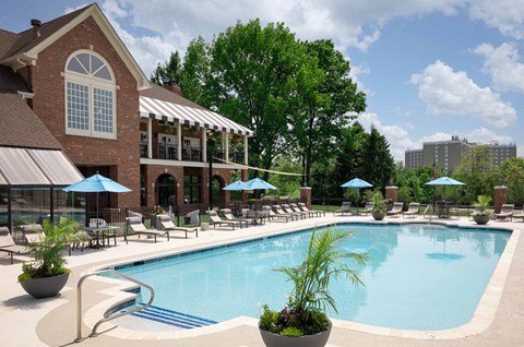The Overlook at St. Thomas Apartments Louisville resort-style pool