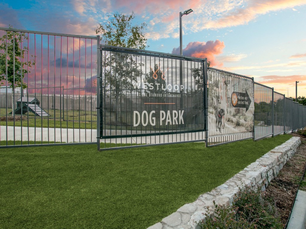 Westloop at the Diamond Interchange Irving TX dog park