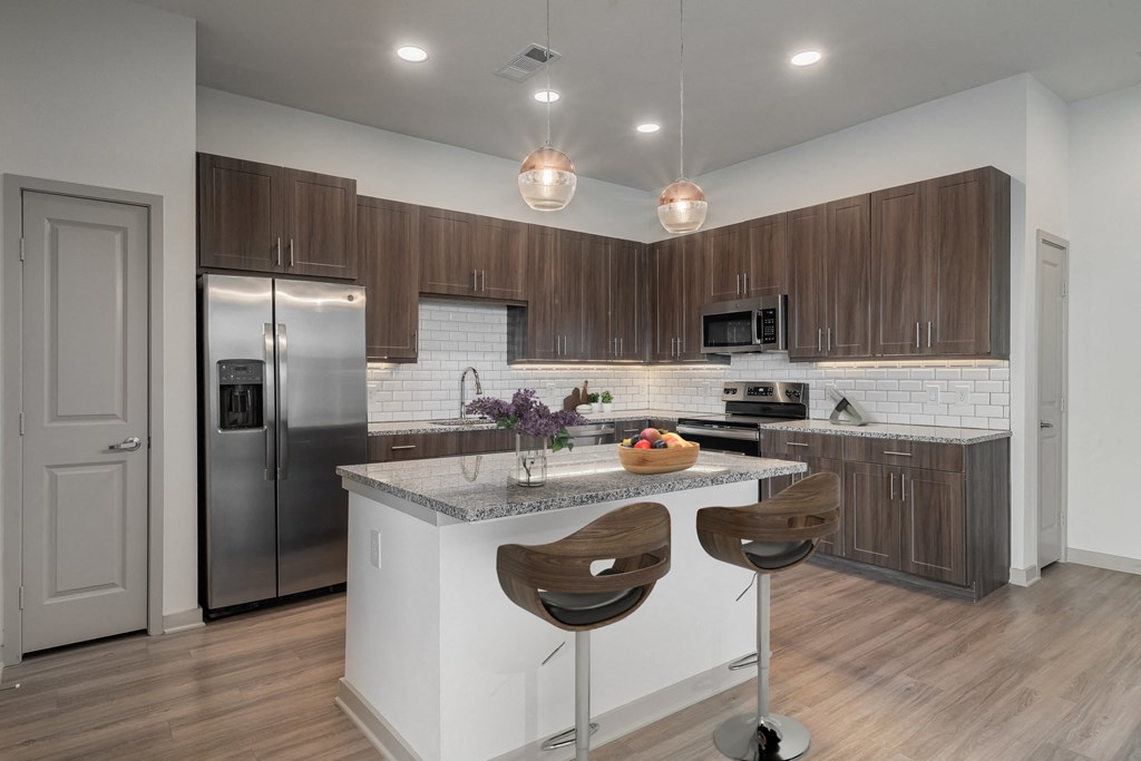 Westloop at the Diamond Interchange Irving TX  kitchen island