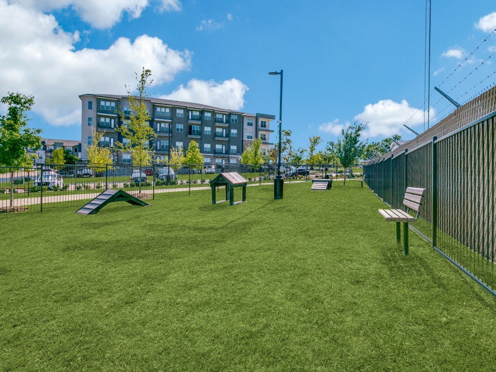 Westloop at the Diamond Interchange Irving TX expansive dog park with obstacle course