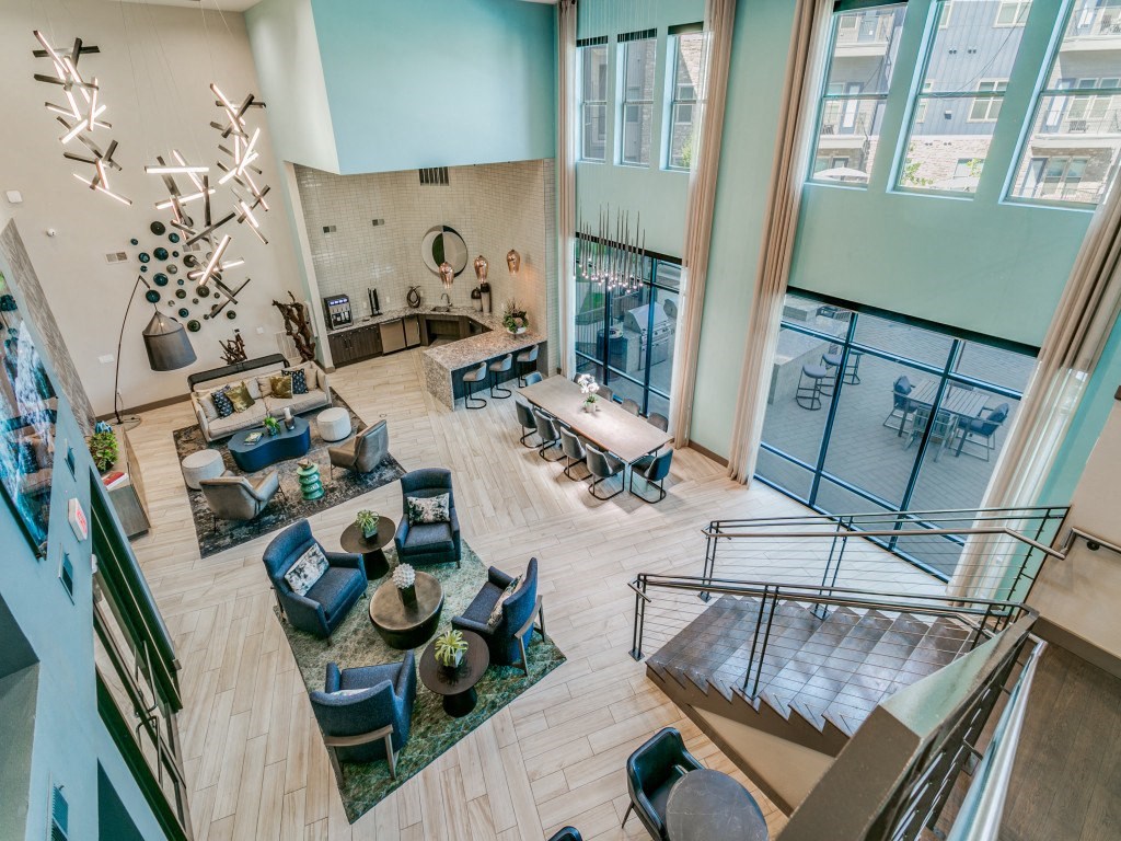 Westloop at the Diamond Interchange Irving TX spacious two-story resident lounge