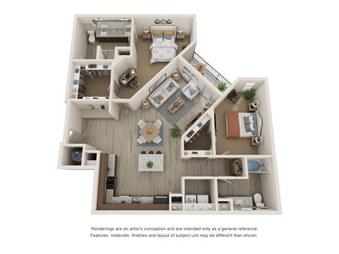 Westloop B3 and B3-2 Floor Plan