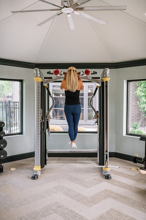 Hurstbourne Grand Apartments Louisville fitness center with strength equipment