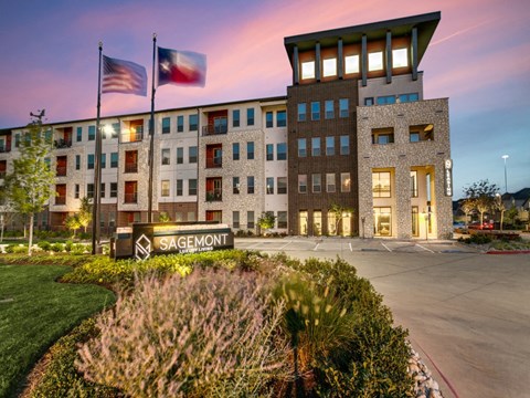 the facade or entrance of the saggin hotel and conference center