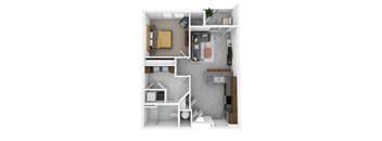 Kirkwood *Accessible 1  Bed   1  Bath   841 Sq. Ft. at Woodstone at Metro North Crossing Apartments, Missouri